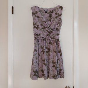 Purple floral dress